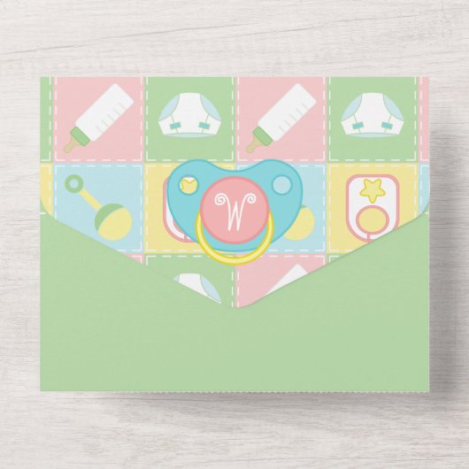 Einladung für Baby (Rückseite)