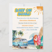 Einladung für Baby an Bord Beach Baby Dusche (Vorderseite)
