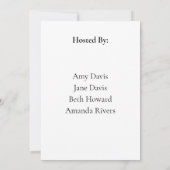 Einladung für Baby Animal Baby Shower (Rückseite)