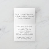 Einladung für Baby Boy Baby Dusche (Innenseite)