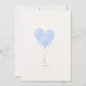 Einladung für Baby Boy Langstreckendusche (Rückseite)