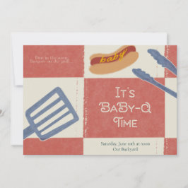 Einladung für Baby-Q-Babydusche