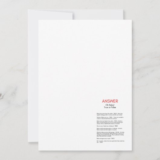 Einladung für Baby Shower-Dusche für Landtiere (Rückseite)