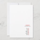 Einladung für Baby Shower-Dusche für Landtiere (Rückseite)