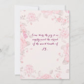 Einladung für Babydusche (Rückseite)