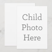 Einladung für benutzerdefiniertes Foto (Vorne/Hinten)