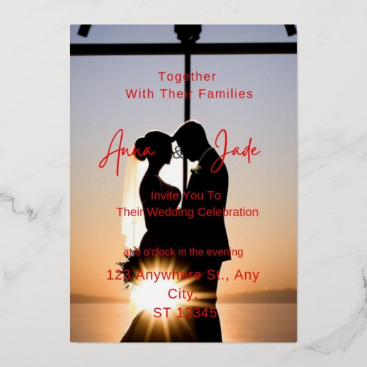 Einladung für besondere Folien (Vorderseite)