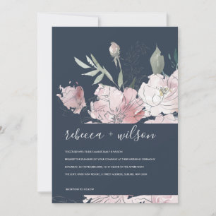 EINLADUNG FÜR BLUSH WATERCOLOR-FLUSSBREITE