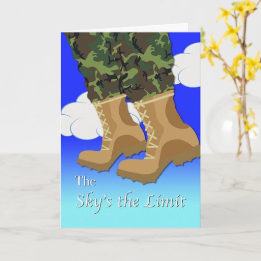 Einladung für Boot Camp Send Off Party Camouflage (Gelbe Blume)