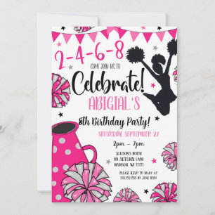 Einladung für Cheerleader Mädchen