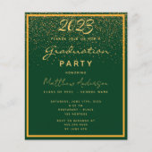 Einladung für das Budget der Graduierungspartei fü Flyer (Vorne)