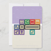 Einladung für die Kinderdusche eines zukünftigen P (Rückseite)