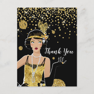 Einladung für ein 1920er Flapper-Mädchen, Gatsby D