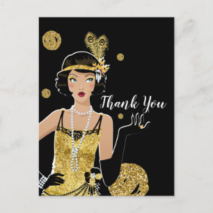 Einladung für ein 1920er Flapper-Mädchen, Gatsby D