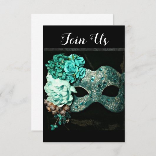 EINLADUNG FÜR EIN "MADRI GRAS PARTY" (Vorne/Hinten)