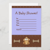 Einladung für eine Babydusche (Vorne/Hinten)