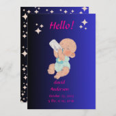 Einladung für eine Babydusche (Vorne/Hinten)