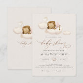 Einladung für eine Babydusche von Lion (Vorne/Hinten)