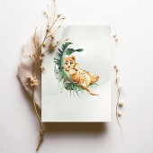 Einladung für eine Babydusche von Lion