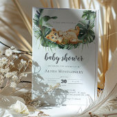 Einladung für eine Babydusche von Lion