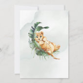 Einladung für eine Babydusche von Lion (Rückseite)