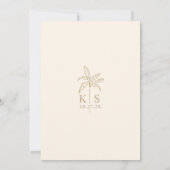 Einladung für eine benutzerdefinierte Monogram-Hoc (Rückseite)