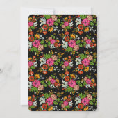 Einladung für eine klassische Babydusche (Rückseite)