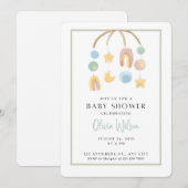 Einladung für eine klassische Babydusche (Vorne/Hinten)