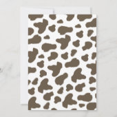 Einladung für eine kleine Cowboy-Dusche (Rückseite)