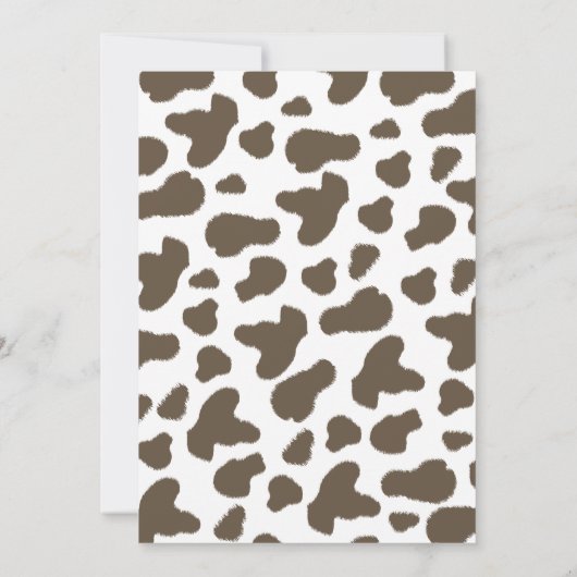 Einladung für eine kleine Cowboy-Dusche (Rückseite)