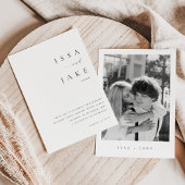 Einladung für eine Minimalistische Hochzeit