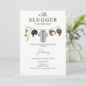 Einladung für eine persönliche Baseball-Babydusche (Stehend Vorderseite)