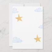 Einladung für einen Baby Shower Boy - Sweet (Rückseite)