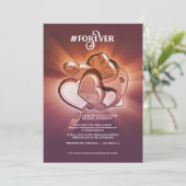 Einladung für ewig Hochzeit (Stehend Vorderseite)