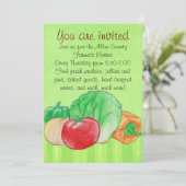 Einladung für Frischerzeugnisse (Stehend Vorderseite)