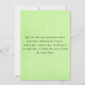 Einladung für Frischerzeugnisse (Rückseite)