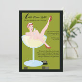 Einladung für Hens Night Junggeselinnen-Abschied (Stehend Vorderseite)