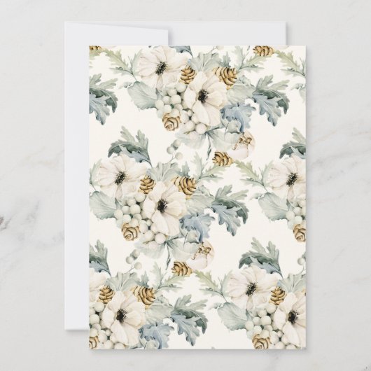 Einladung für Hirschbaby-Dusche (Rückseite)