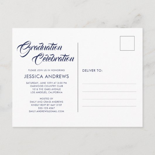 Einladung für Hochschulabsolventen Modernes bearbe (Rückseite)