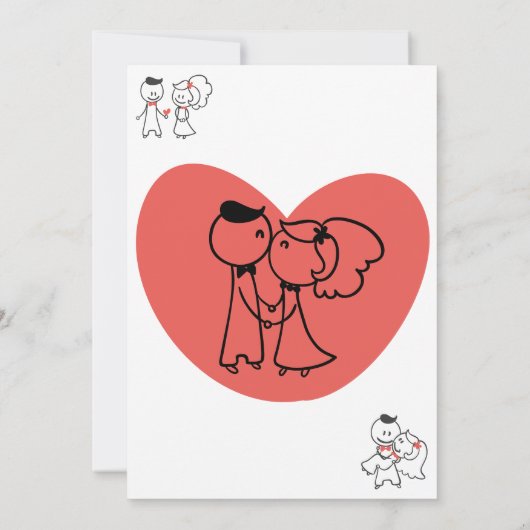 Einladung für Hochzeiten (Rückseite)