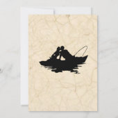 Einladung für Hochzeiten Vintager Fischer (Rückseite)