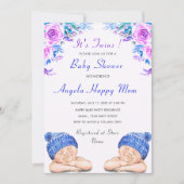 Einladung für Ihre Twin Boys Baby Dusche (Vorderseite)