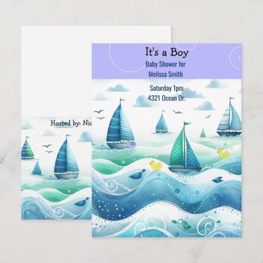 Einladung für Kinderspielgeräte (Vorne/Hinten)