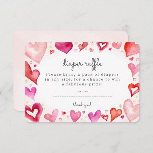 Einladung für kleine süße Windel (Vorne/Hinten)