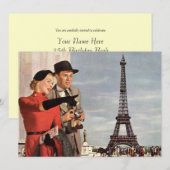 Einladung für Liebhaber von Paris (Vorne/Hinten)