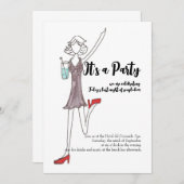 Einladung für Mädchen (Vorne/Hinten)