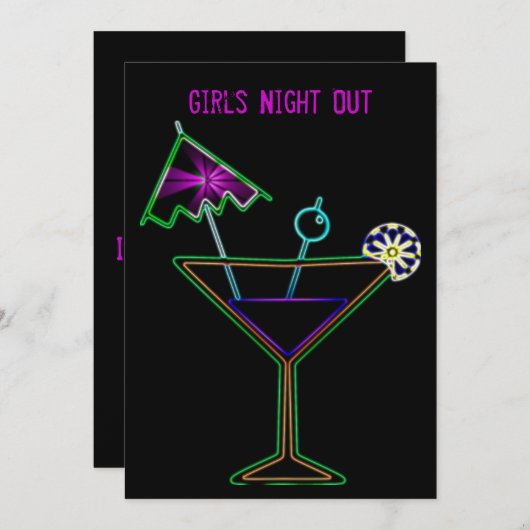 Einladung für Mädchen (Vorne/Hinten)