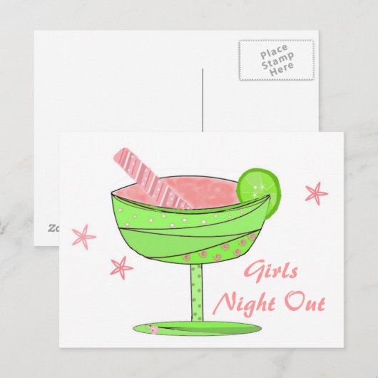 Einladung für Mädchen (Vorne/Hinten)