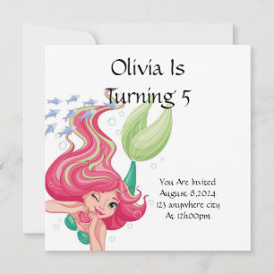 EINLADUNG FÜR MÄDCHEN AM GEBURTSTAG