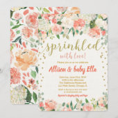 Einladung für Mädchen in bestreute Liebe (Vorne/Hinten)